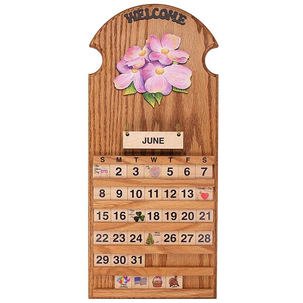 Dogwood Wooden Perpetual Calendar CraftEFamily
